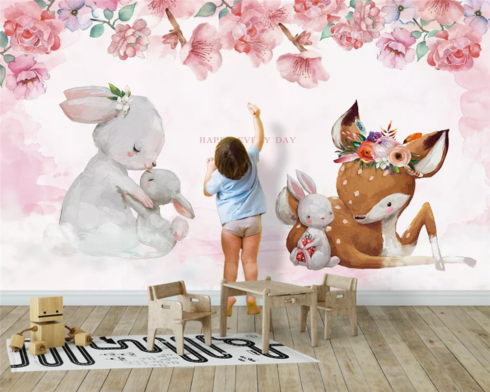 3D Printing Rabbit - custom 3d cartoon modern fashion wallpaper