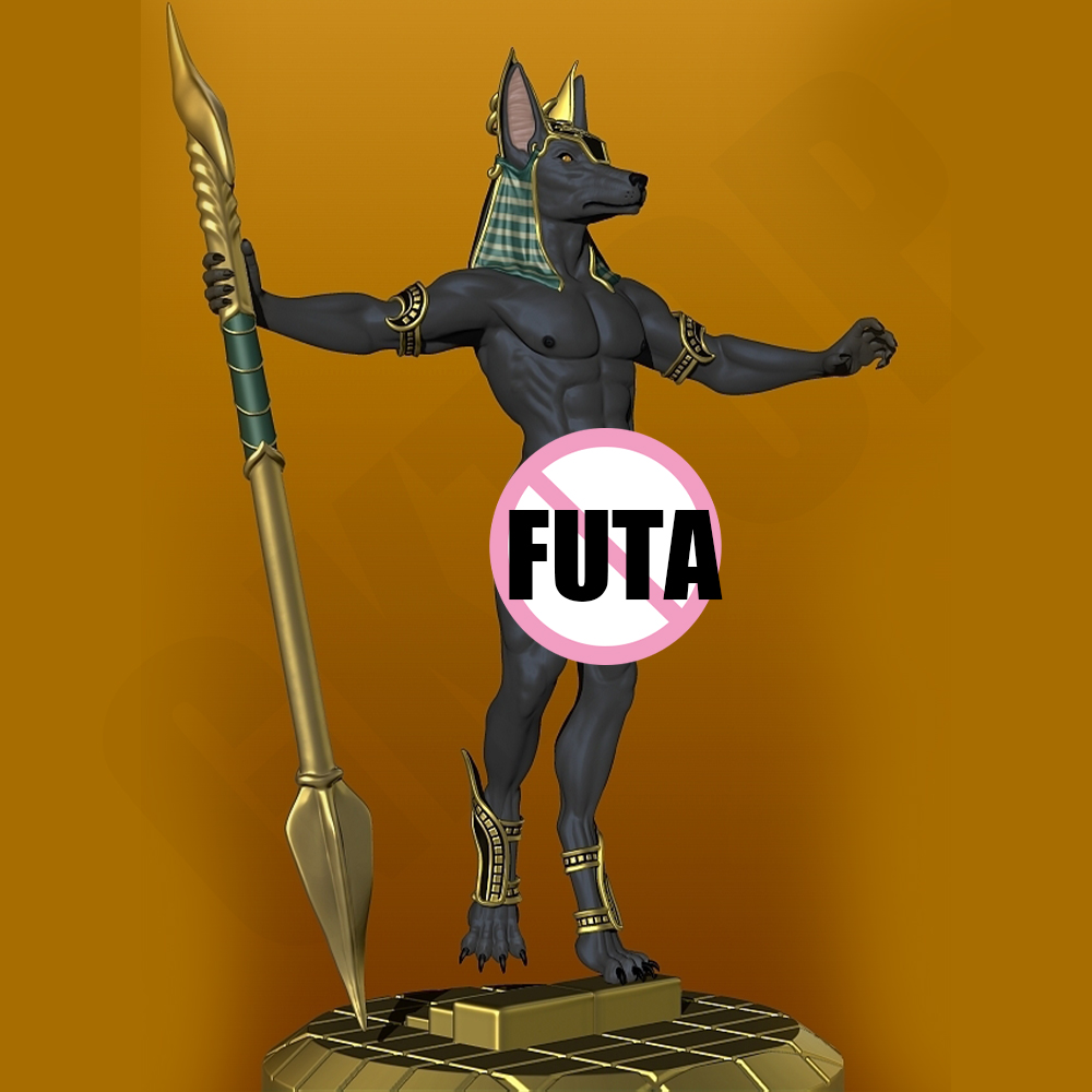 3D Printing Rabbit - FUTA Sexy Anubis 1/24 Scale Resin