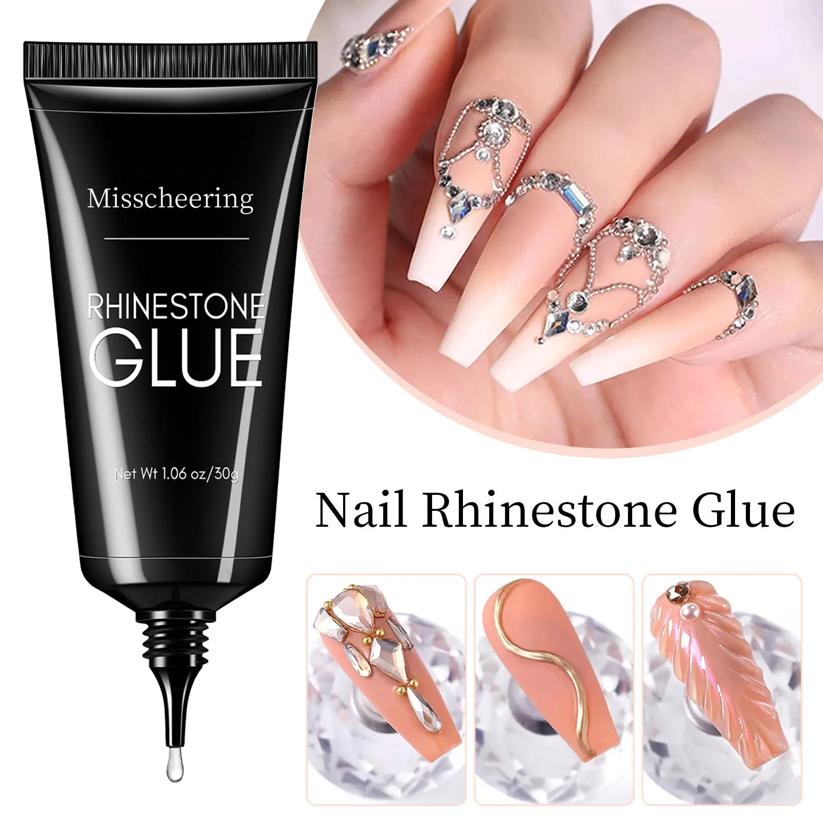 3D Printing Jewelry - Nail Rhinestone Glue Gel for Decoration