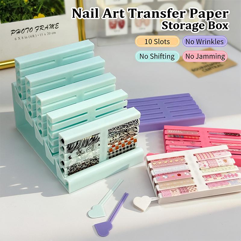 3D Printing Case - ✨ Colorful Nail Transfer Paper Storage