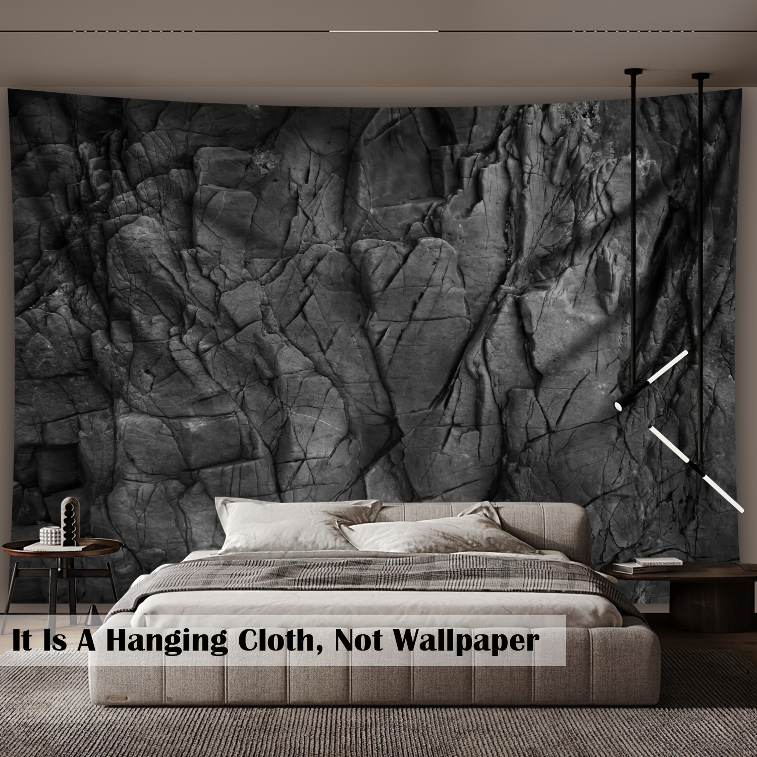 3D Printing Industrial - Stone Texture Tapestry Wall Hanging -