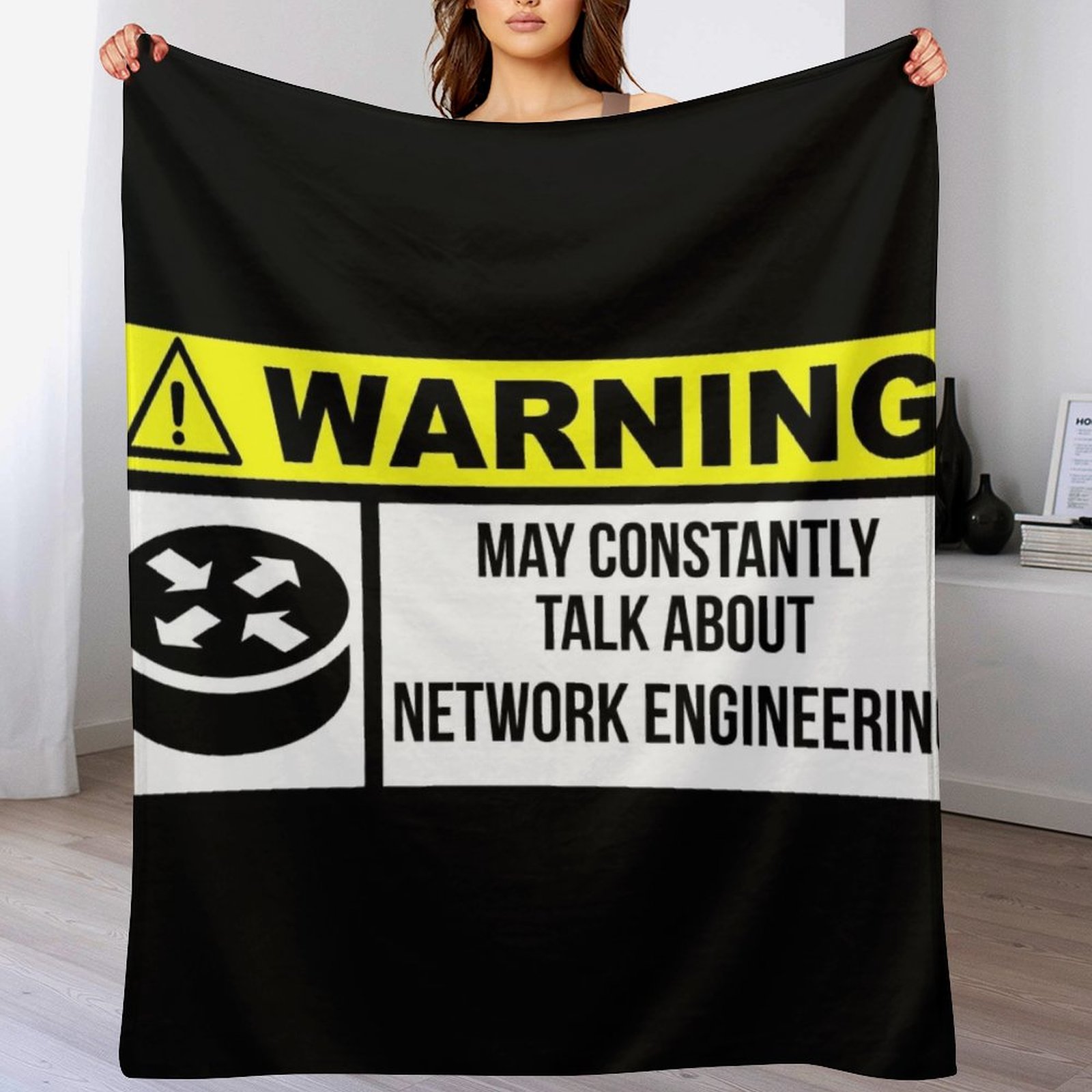 3D Printing Engineer - Network engineer Throw Blanket Elegant Warm
