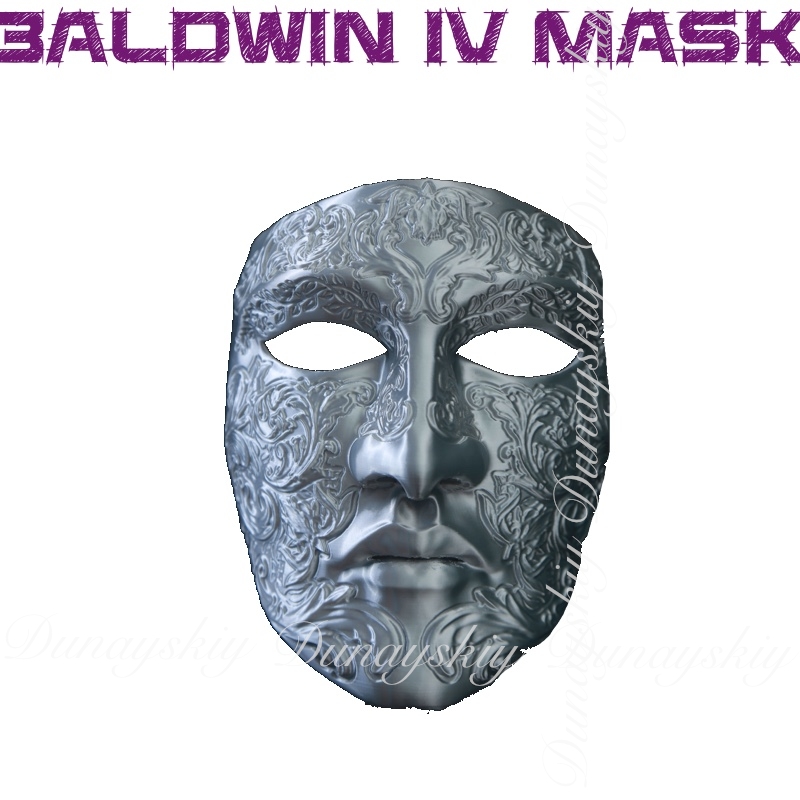 3D Printing Character - Halloween Baldwin IV Mask Cosplay Funny
