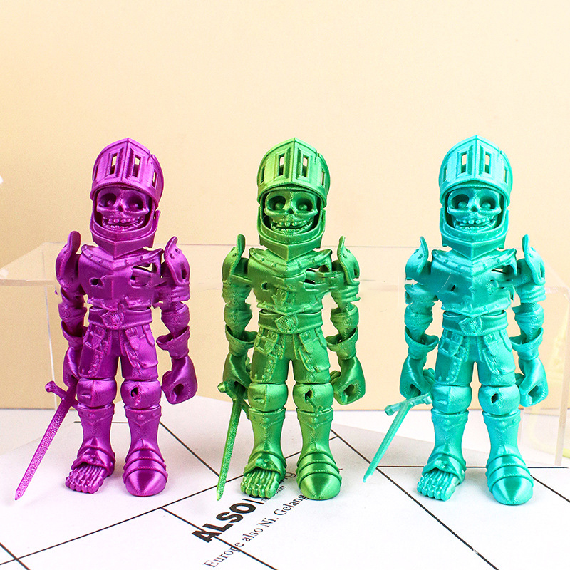 3D Printed Skeleton Action Fig - 3D Printing Action Figure 评论和价格
