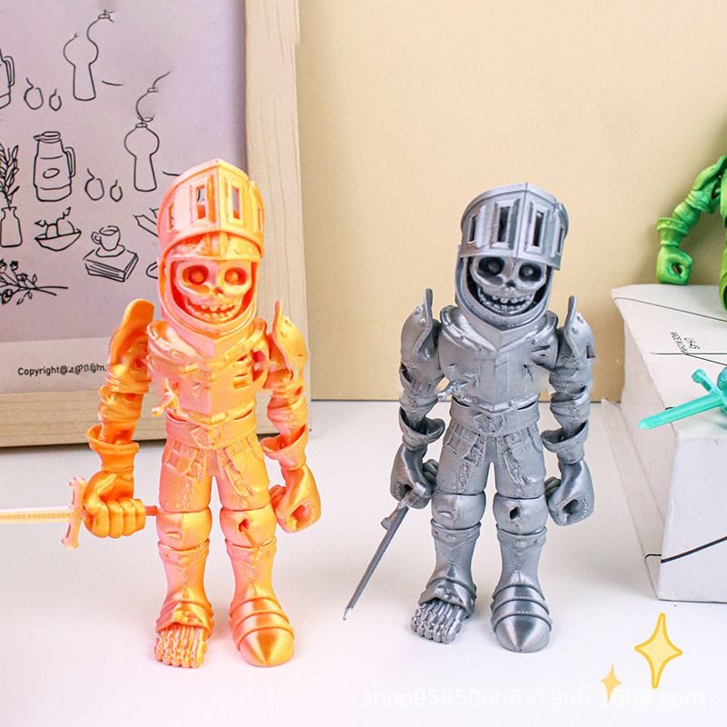 3D Printed Skeleton Action Fig - 3D Printing Action Figure 评论和价格