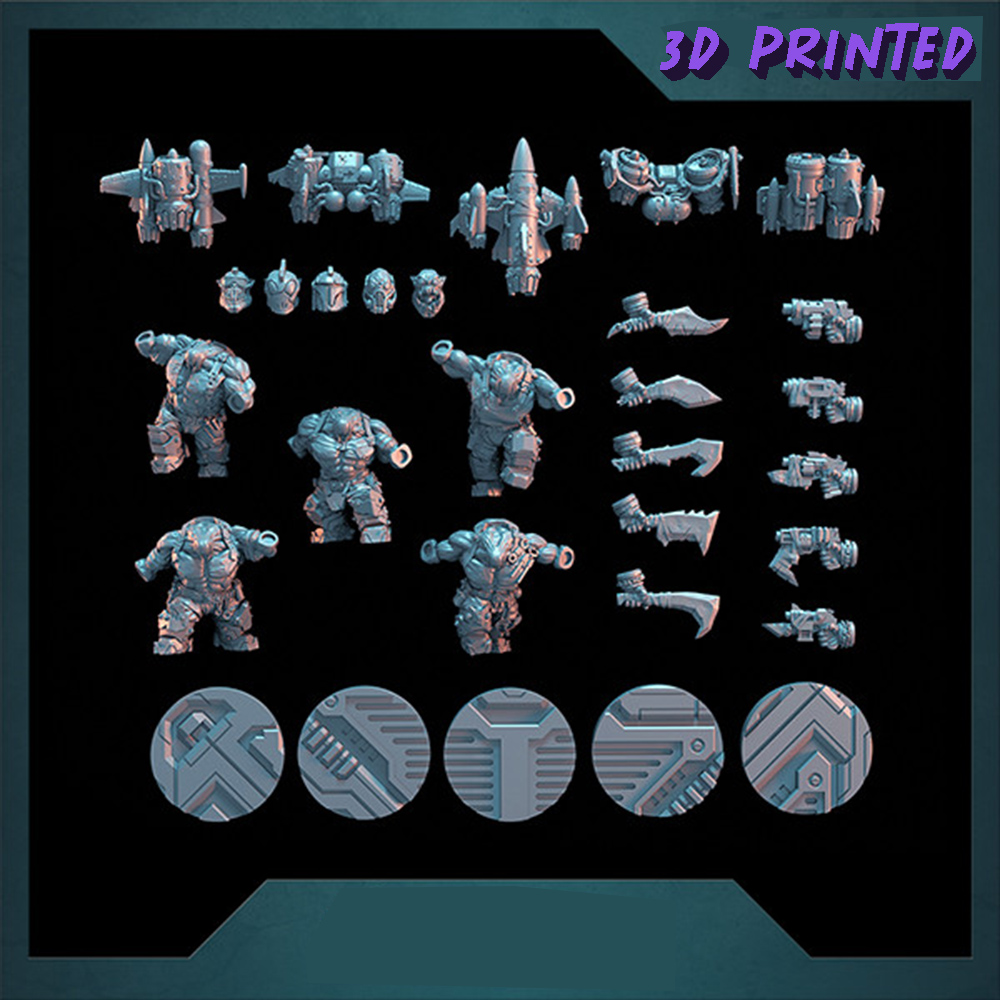 Rocket Orcs  Armour Miniature, - 3D Printing Action Figure 评论和价格
