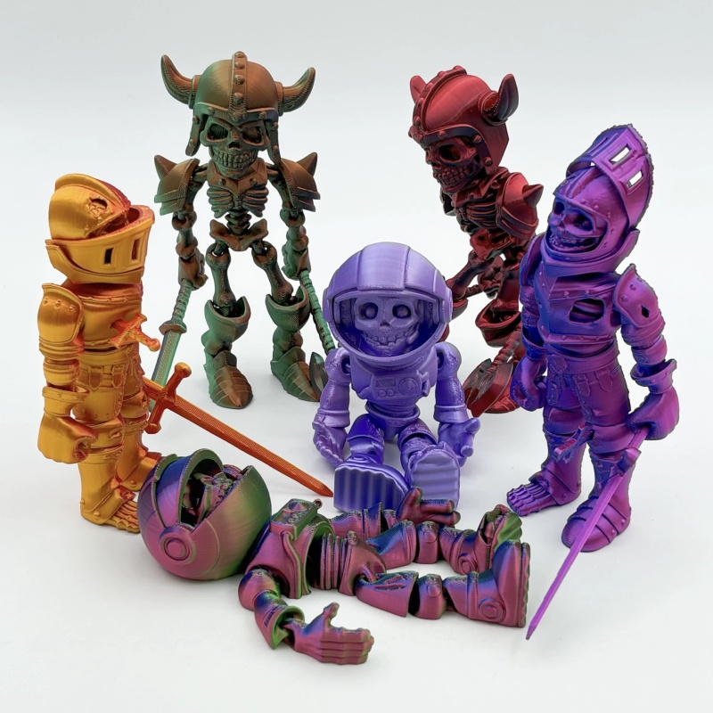 3D Printed Skeleton Knight Act - 3D Printing Action Figure 评论和价格