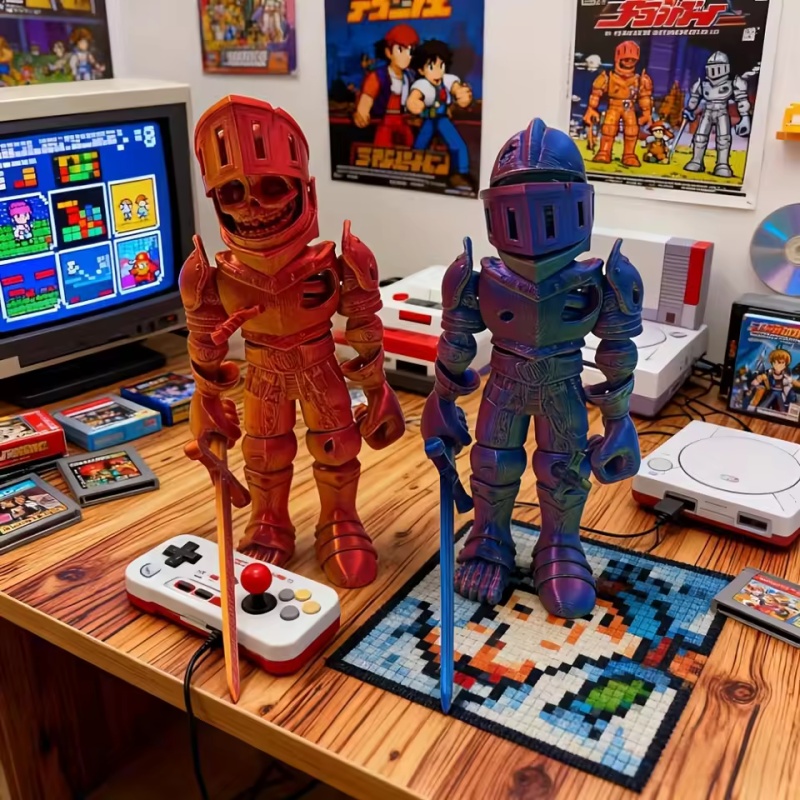 3D Printed Skeleton Knight Act - 3D Printing Action Figure 评论和价格