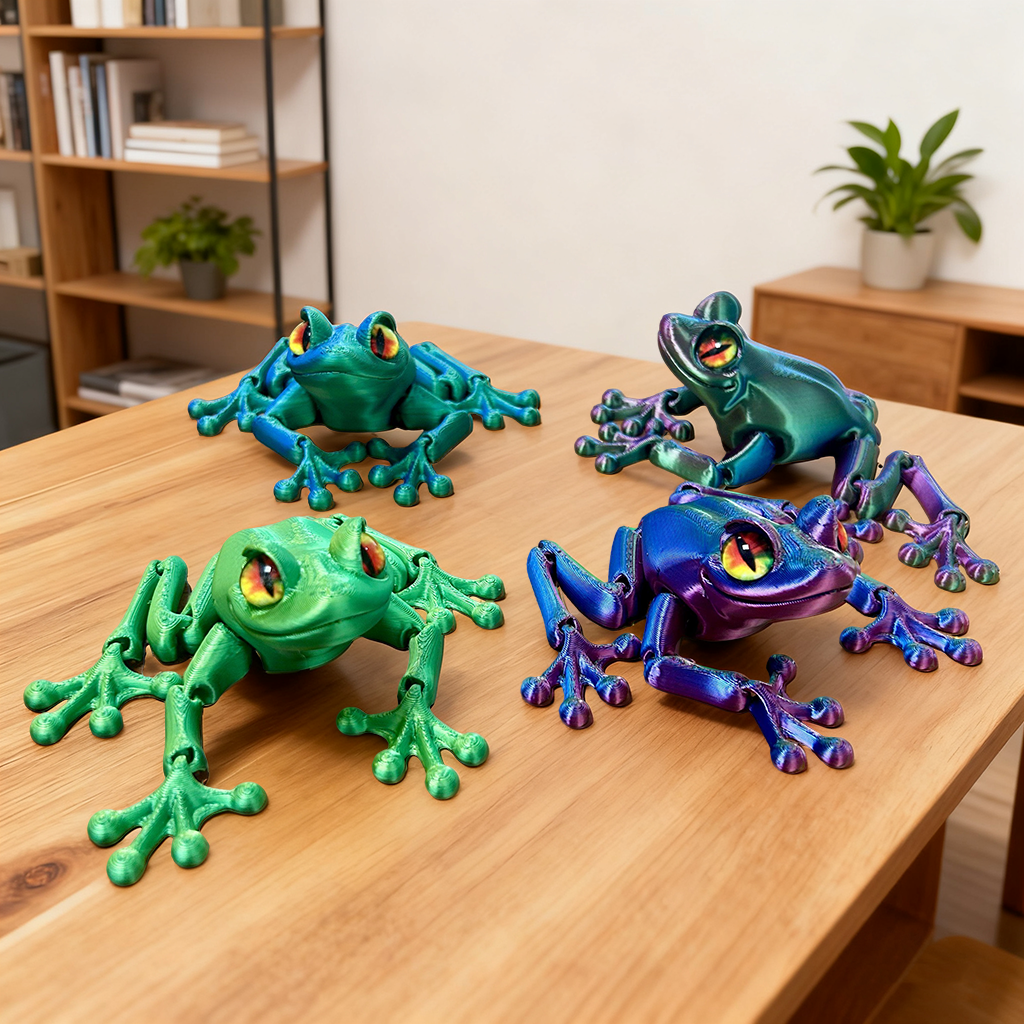 3D Printed Frog Statue, Flexib - 3D Printing Action Figure 评论和价格