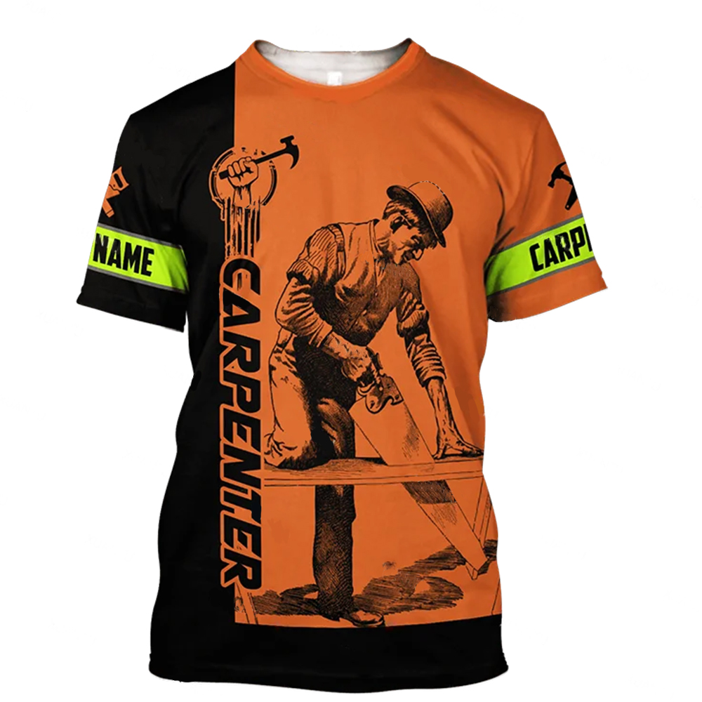 Carpenter 3d Printed Men's T-S - 3D Printing Engineer 评论和价格