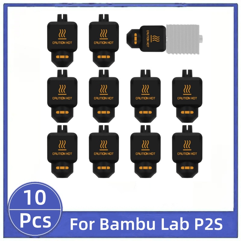 10Pcs Black Silicone Sock for  - 3D Printer Extruder 评论和价格