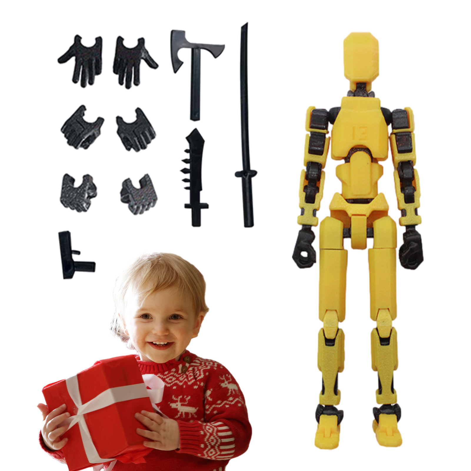 1PCS 13 Joints Figure Articula - 3D Printing Action Figure 评论和价格