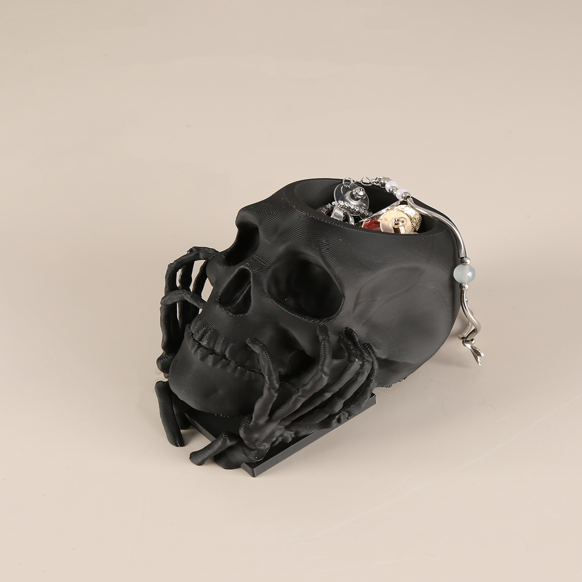 1 Piece Dark - style Skull wit - 3D Printing Jewelry 评论和价格
