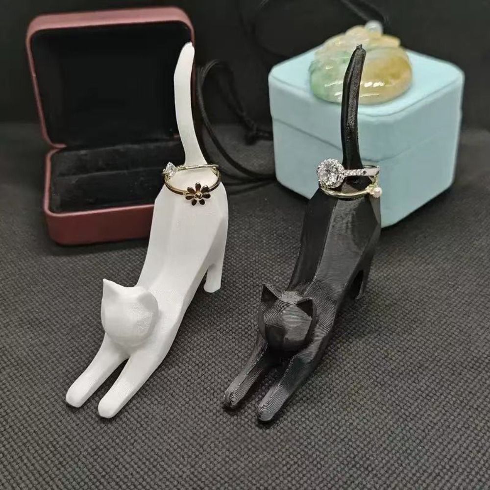 Mini Kitten Ring Storage Rack  - 3D Printing Jewelry 评论和价格