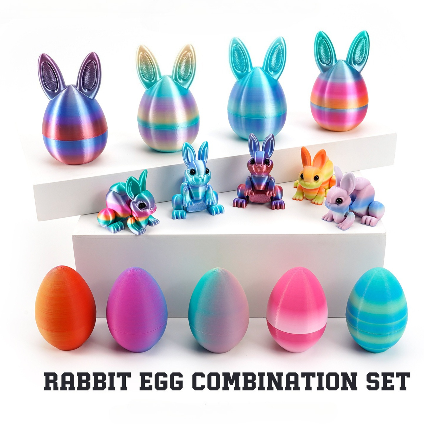3D Printed Rabbit Eggs Figurin - 3D Printing Rabbit 评论和价格
