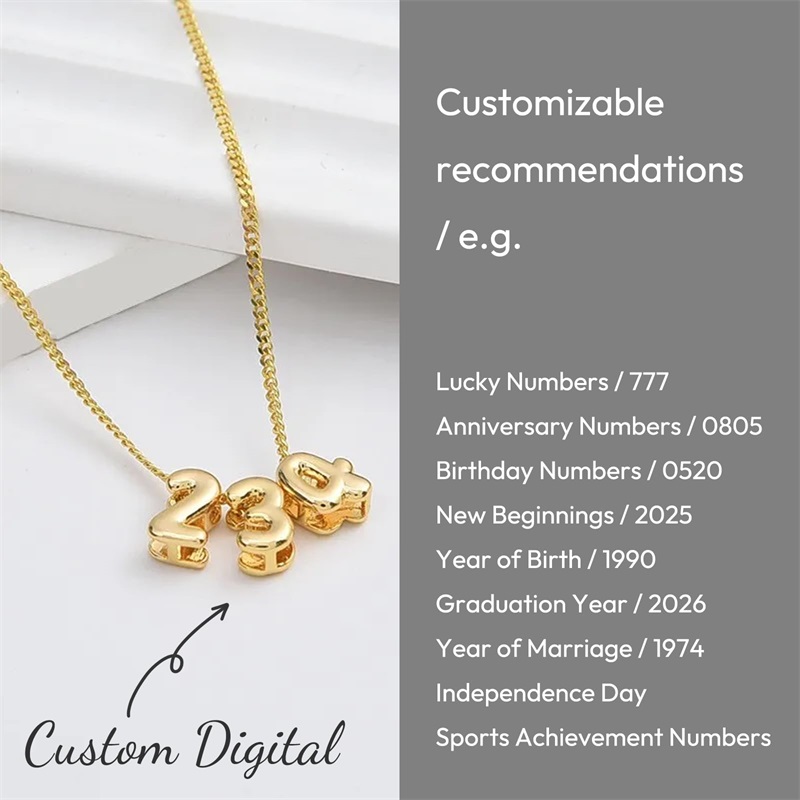 Personalized 3D Bubble Letter  - 3D Printing Jewelry 评论和价格