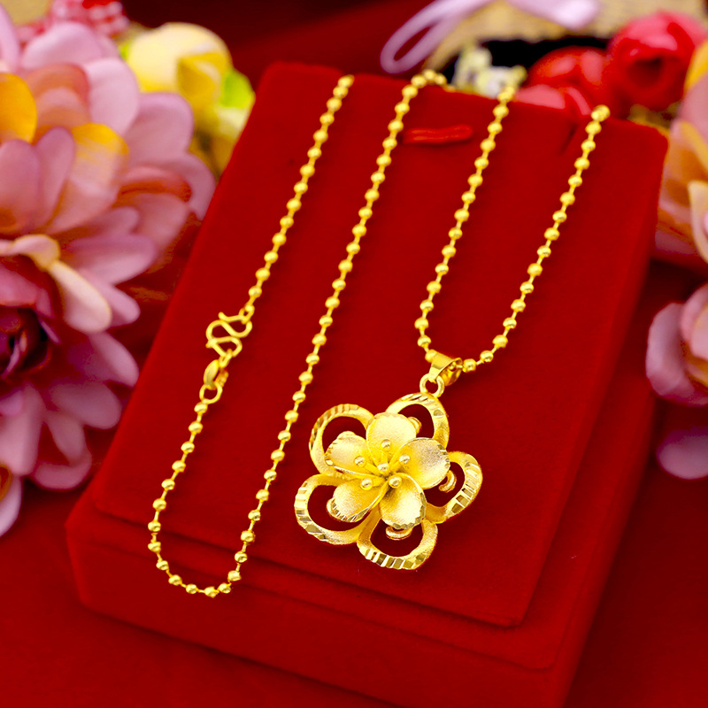 999 Pure Gold Sunflower Pendan - 3D Printing Jewelry 评论和价格