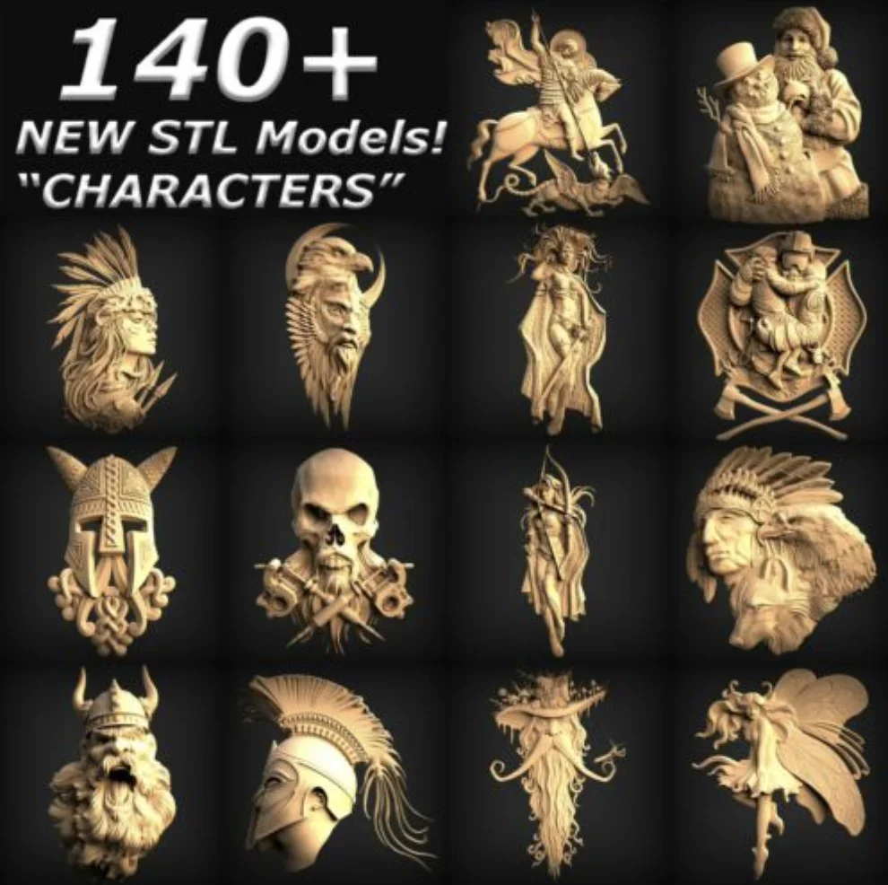 CHARACTERS COLLECTION - More T - 3D Printing Files 评论和价格
