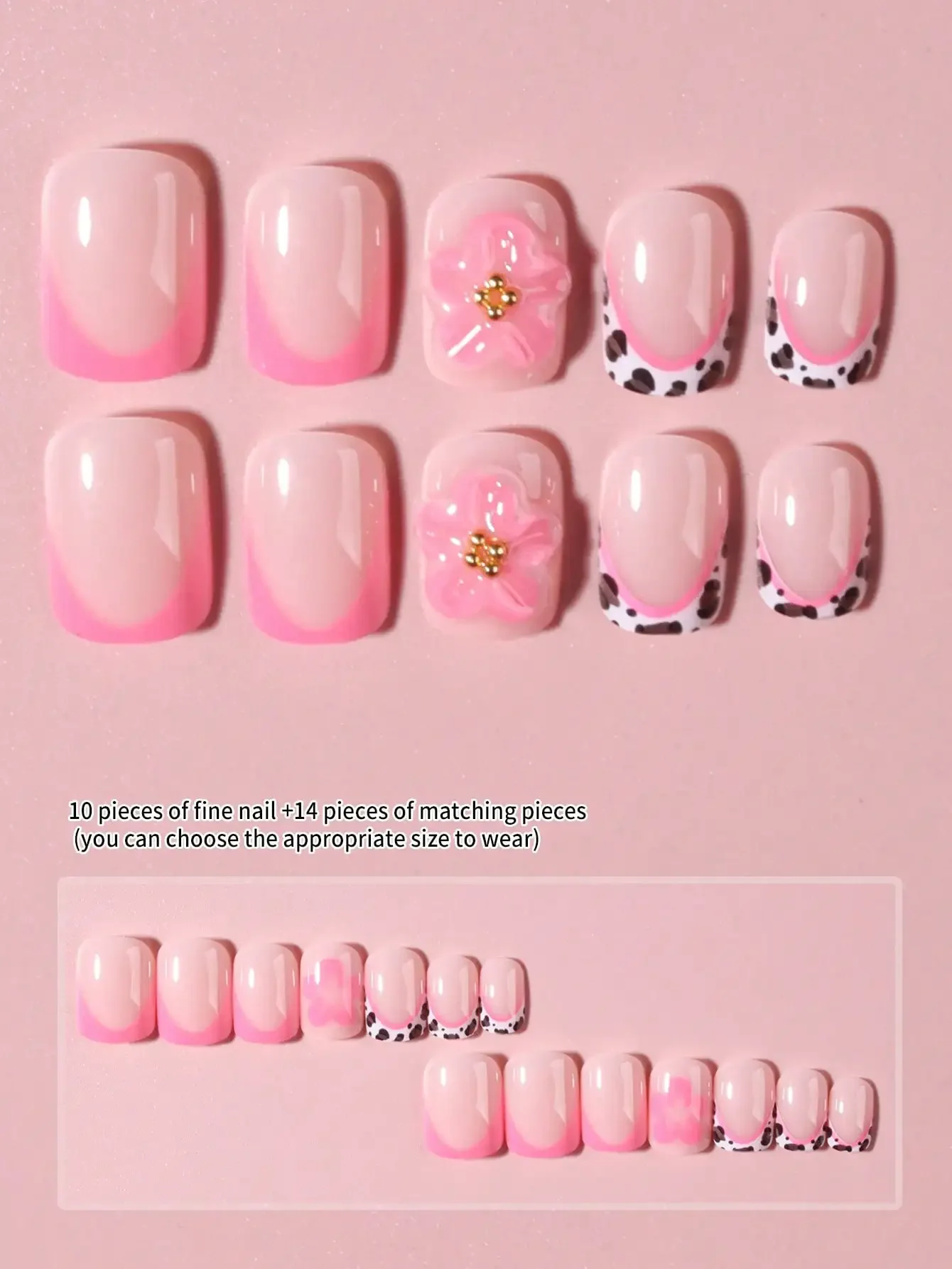 24pcs Leopard Print Pink Squar - 3D Printing File Free 评论和价格