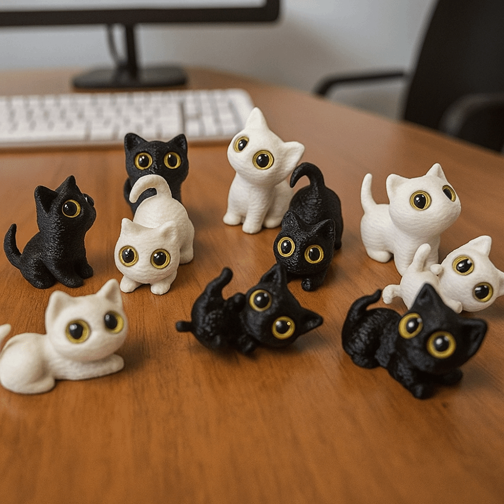 PLA Halloween Cat Anime Figure - 3D Printing Character 评论和价格