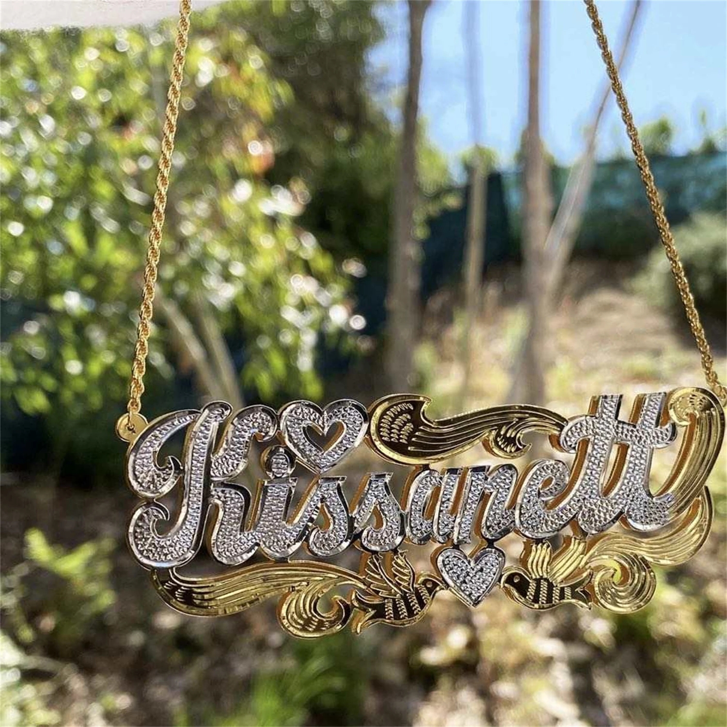 Zciti Custom Name Necklace 18K - 3D Printing Jewelry 评论和价格