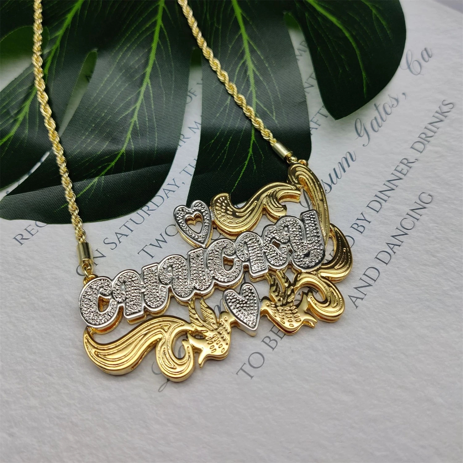 Zciti Custom Name Necklace 18K - 3D Printing Jewelry 评论和价格
