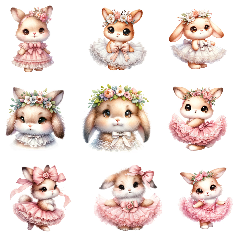 15cm Kids Flower Rabbit Animal - 3D Printing Rabbit 评论和价格