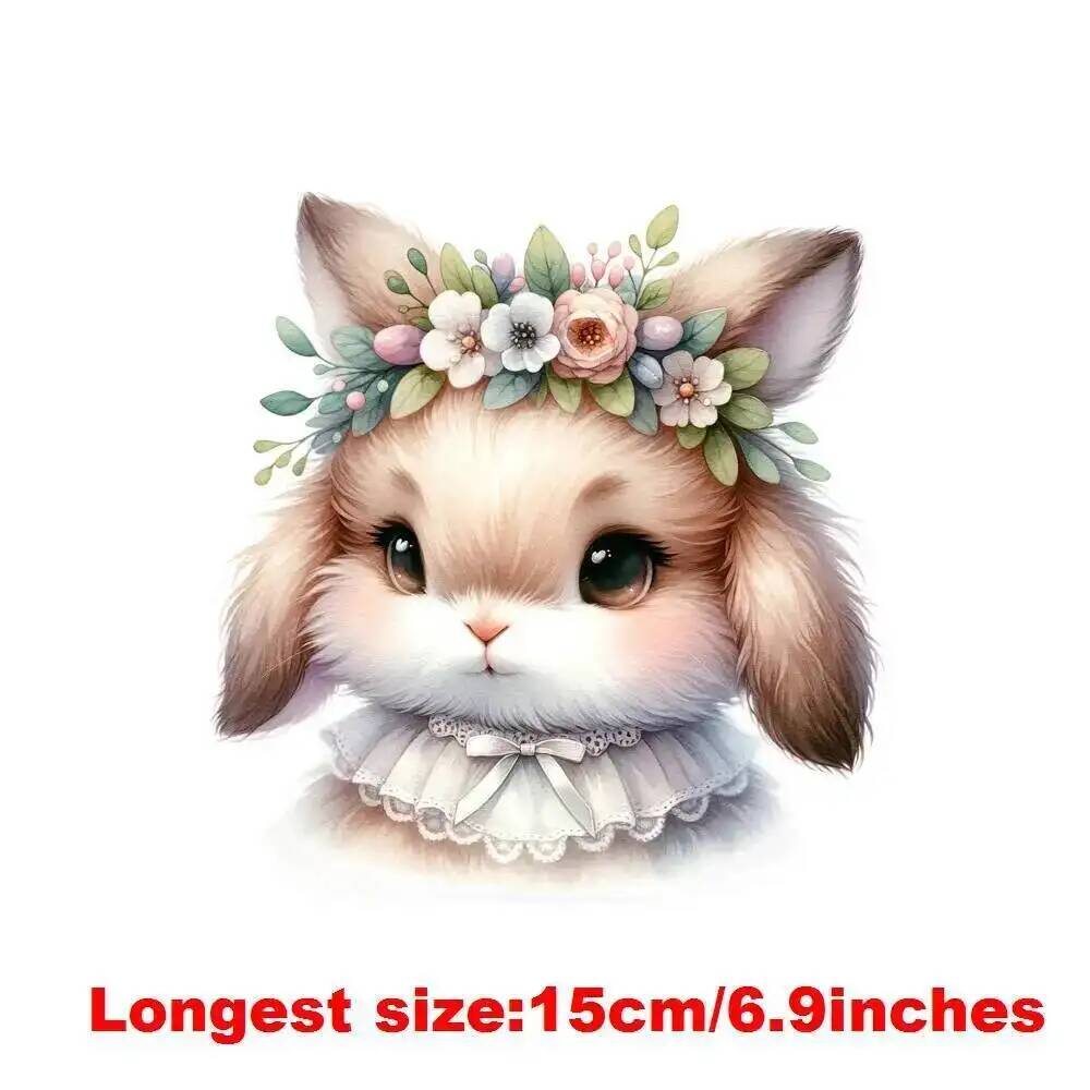 15cm Kids Flower Rabbit Animal - 3D Printing Rabbit 评论和价格