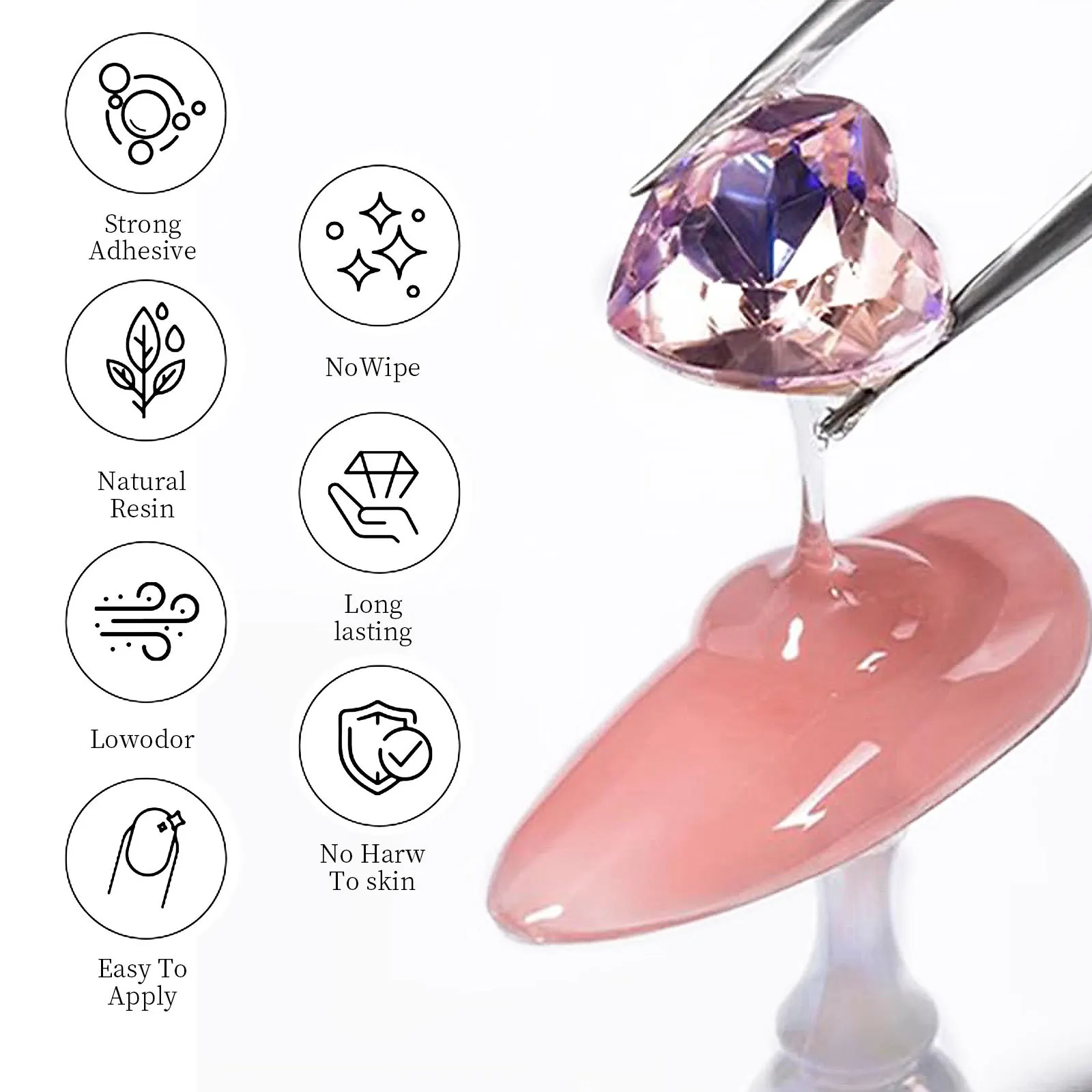 Nail Rhinestone Glue Gel for D - 3D Printing Jewelry 评论和价格