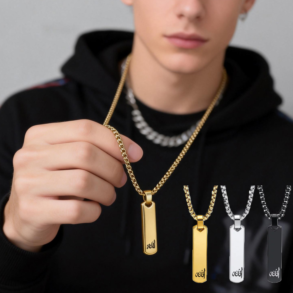 3D Bar Necklace, Cool Simple D - 3D Printing Jewelry 评论和价格