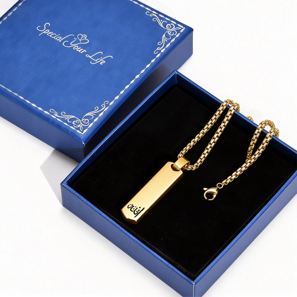 3D Bar Necklace, Cool Simple D - 3D Printing Jewelry 评论和价格
