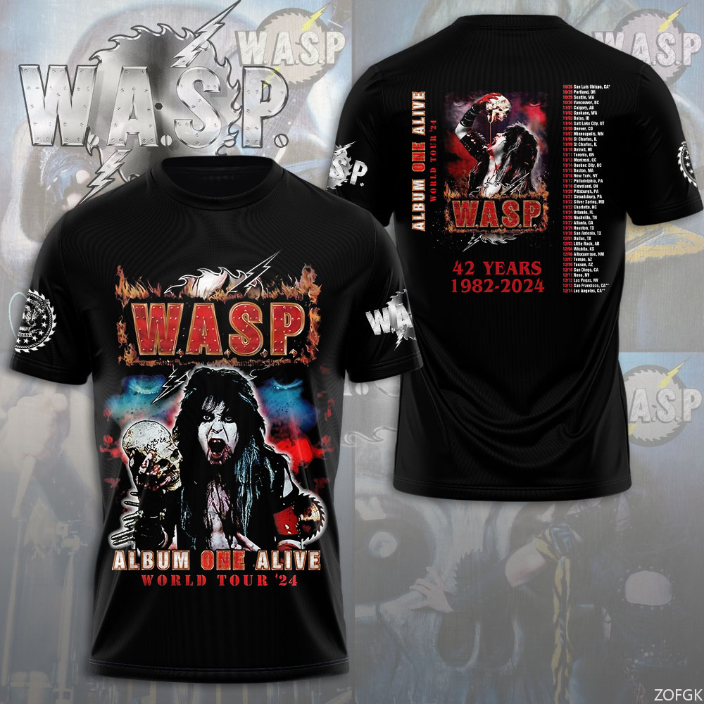 W.A.S.P Rock 3D Printing T-shi - 3D Printing Jersey 评论和价格