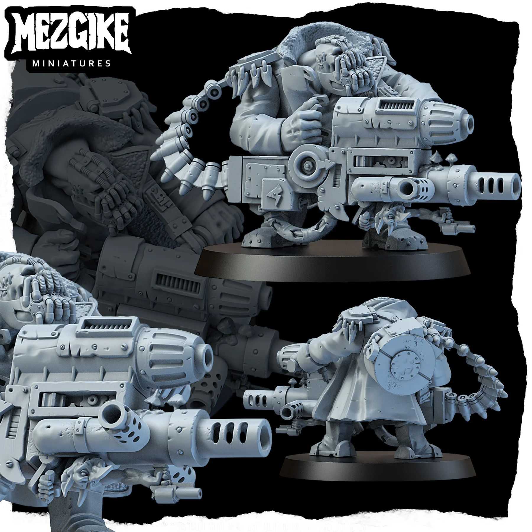 Orc Bots Gunners Miniature,  G - 3D Printing Action Figure 评论和价格