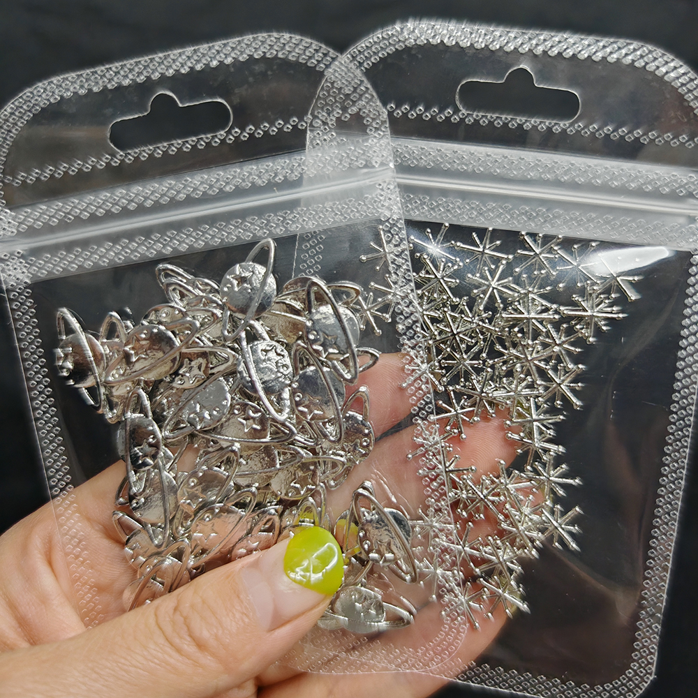 20pcs Silver Stars Nail Charms - 3D Printing Jewelry 评论和价格